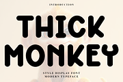 Thick Monkey, a Script Font by FreshTypeINK (Thumbnail 1 of 7)