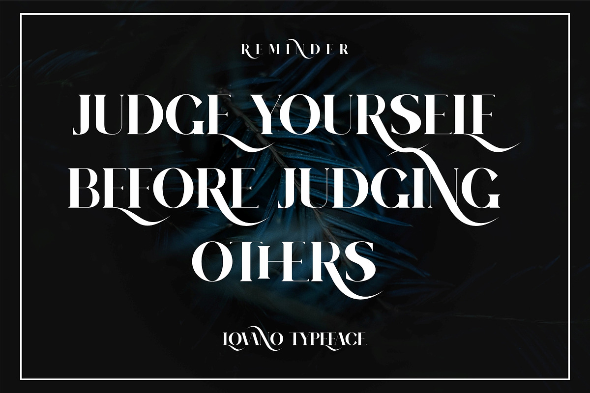 LOVANO Elegant Serif Typeface, a Serif Font by Alfinart (Photo 5 of 8)