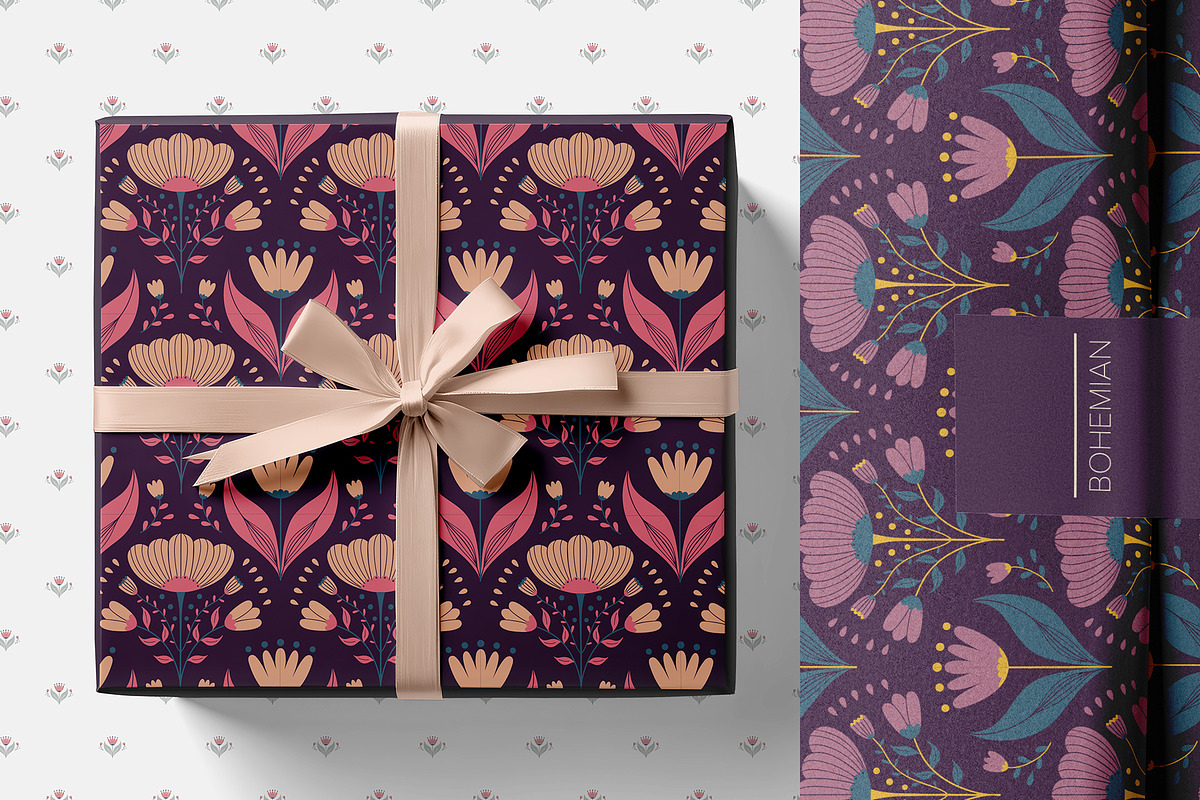 Bohemian Floral Pattern Collection, a Graphic by Asya Melkonyan Patterns (Photo 9 of 15)