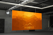 Mountains low poly vector collection, a Texture Illustration by MSA-Graphics (Thumbnail 4 of 8)