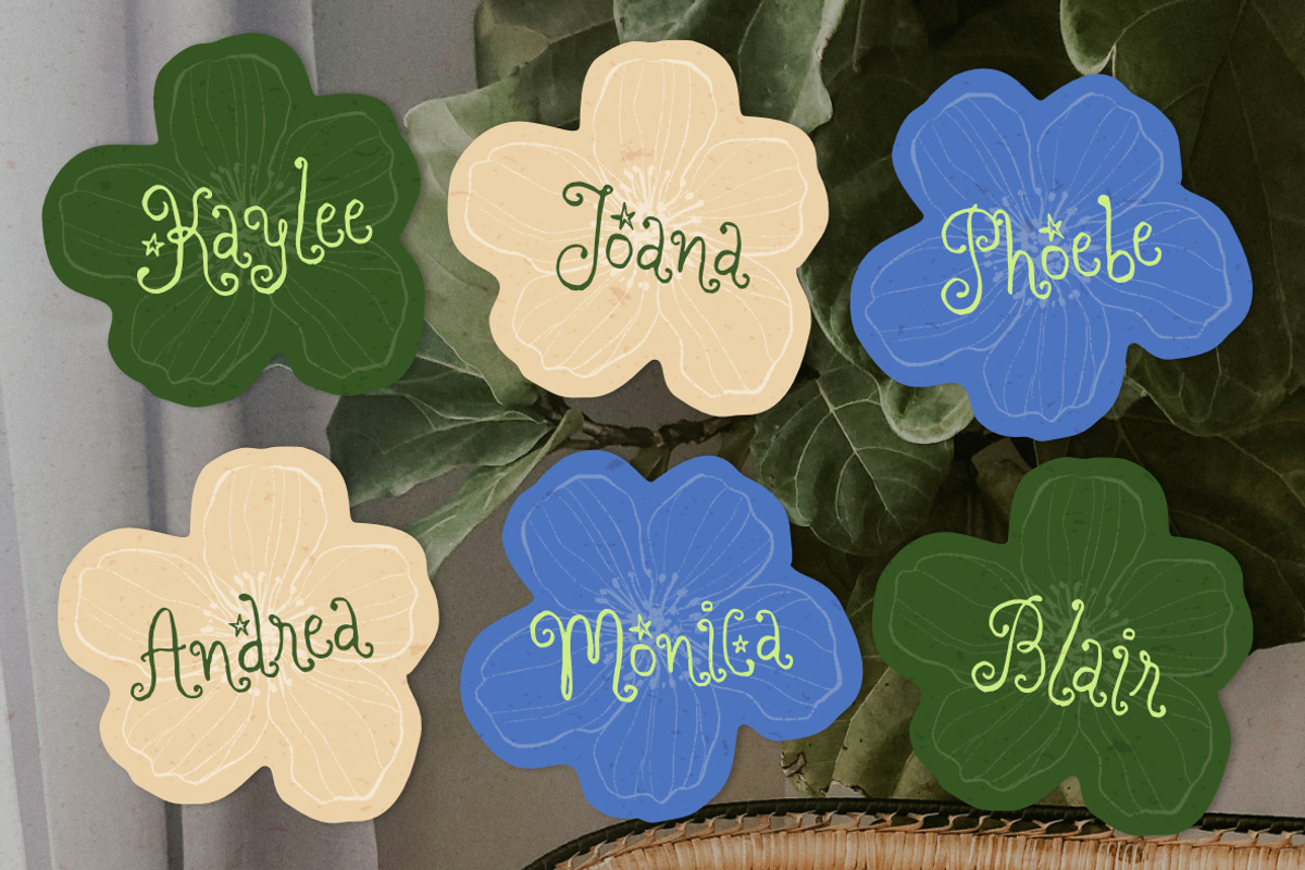 Dreaming Ocean | Curly Whimsy Font, a Handwritten Font by type peace (Photo 9 of 15)