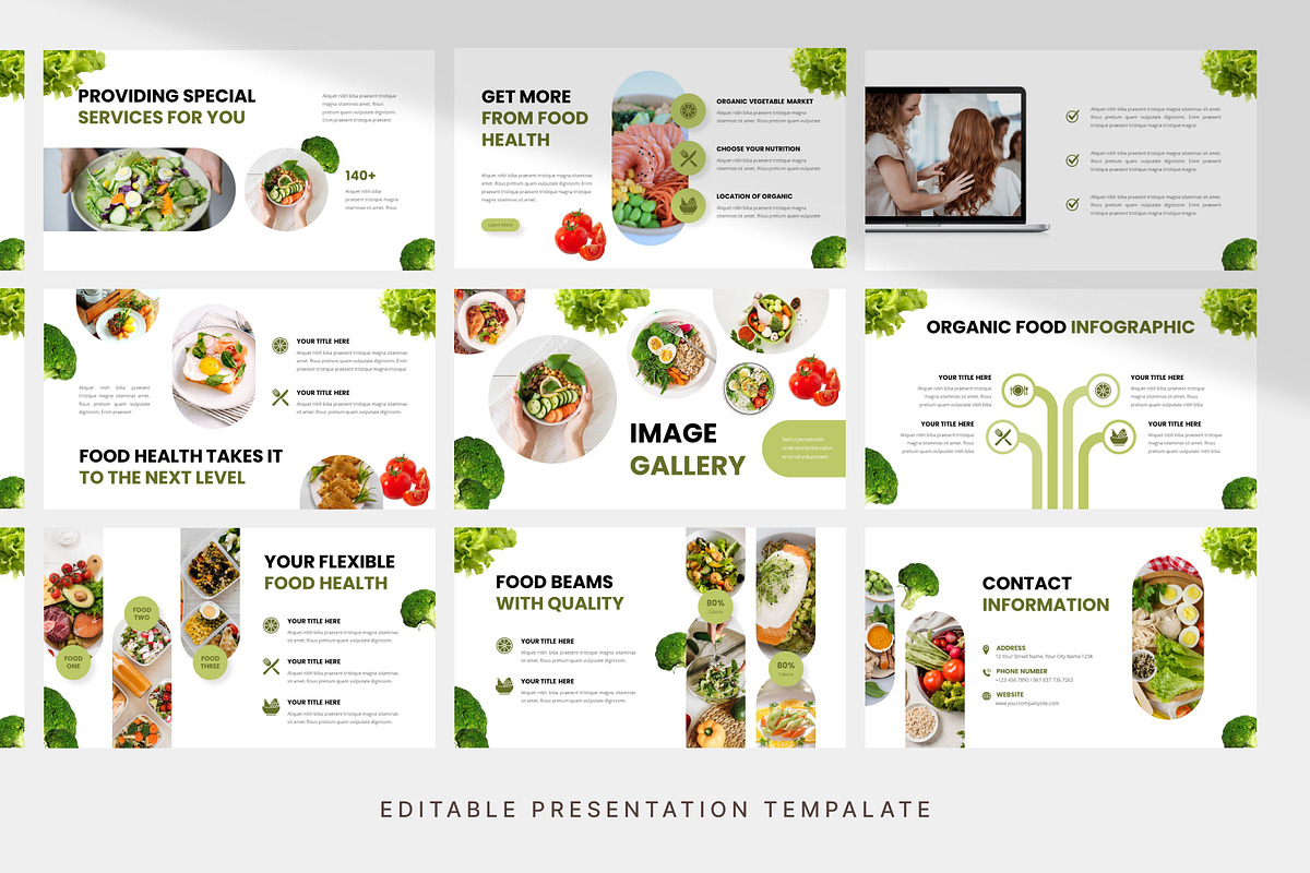 Organic Food Presentation Template, a Presentation Template by Digitcase x Wealthwells (Photo 4 of 4)