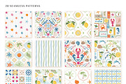 Sun and Sea. Vector Summer Patterns, a Pattern Graphic by Molly art (Thumbnail 3 of 21)