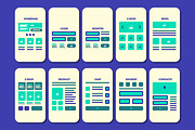 Ecommerce Mobile App Wireframe, a Wireframe Template by MightyDesign (Thumbnail 1 of 7)