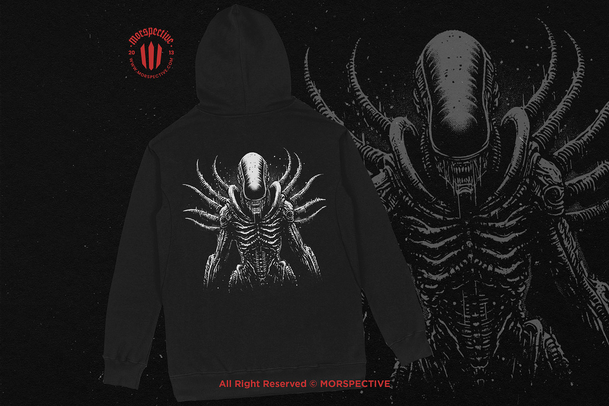 10 Bundle Dark Art Xenomorph Alien, an Illustration by Morspective (Photo 5 of 7)