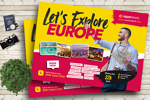 Let's Explore Europe Flyer, a Flyer Template by Boostock