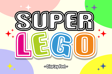 Super Lego - Kids Font Types