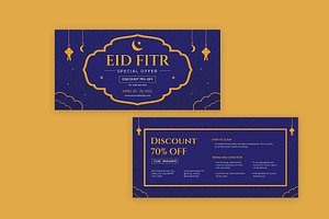 Eid Fitr Voucher Template