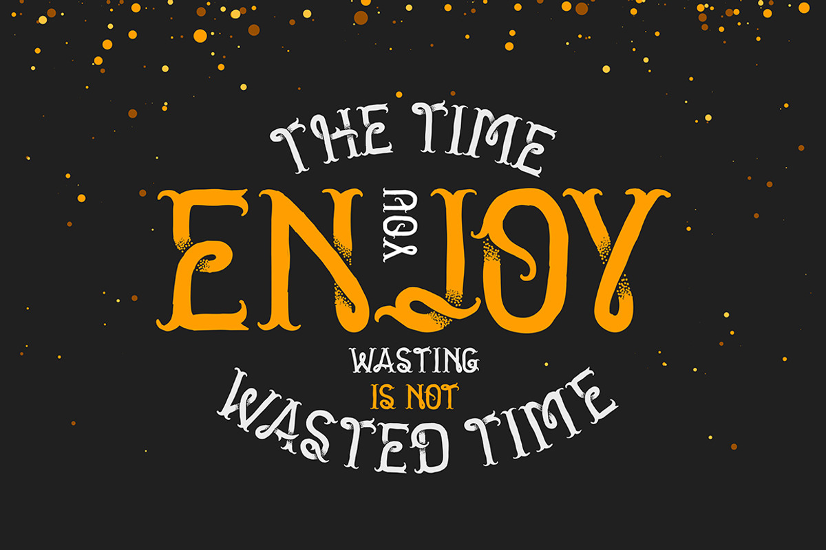 Golden dust typeface preview 3