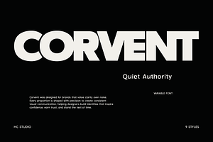 Corvent – Geometric Sans Serif