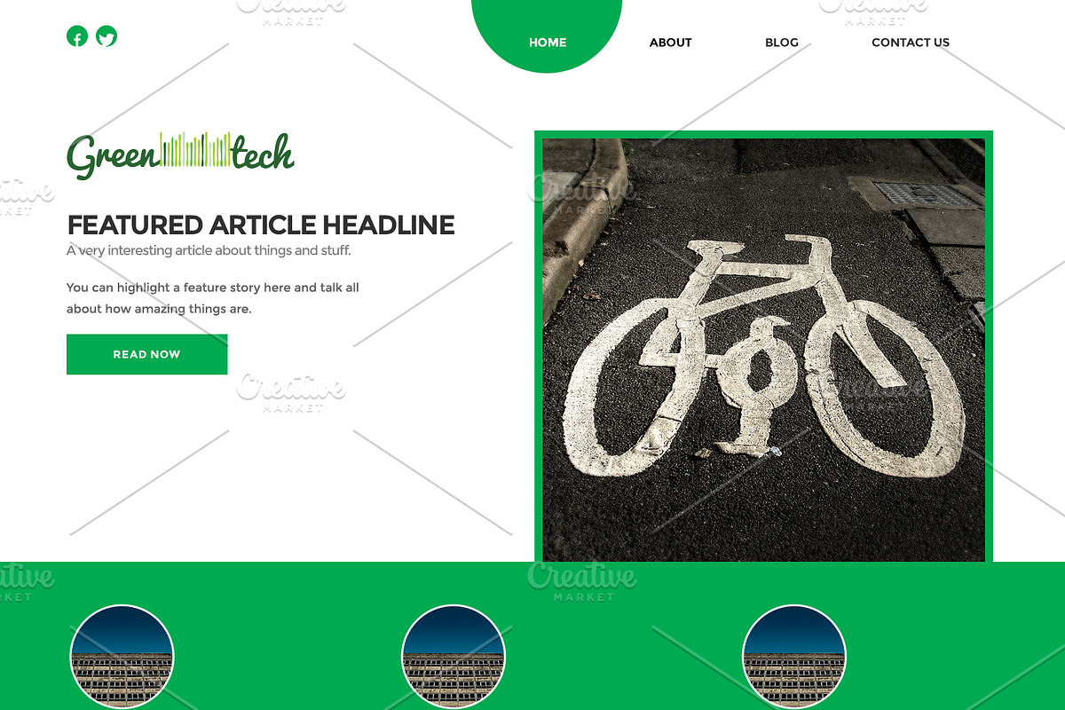 Circle: App Web Site (PSD), an App Template by UPDRAFT  (Photo 3 of 5)