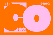Crog - Chunky Heavy Sans, a Sans Serif Font by Pandeka Studio (Thumbnail 9 of 12)