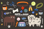 Cats and dogs vector illustrations, an Animal Illustration by Luamor (Thumbnail 3 of 15)