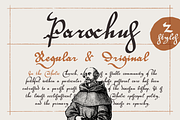 Parochus medieval script font family, a Blackletter Font by kaer_shop (Thumbnail 1 of 10)
