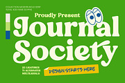 Journal Society Modern Bold Serif, a Serif Font by timelesstype.co (Thumbnail 1 of 10)
