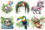 Safari Animals Png, an Illustration by Pixels.Craft (Thumbnail 3 of 7)