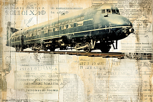 Vintage Train Scrapbook