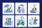 Insurance Illustration Art Set, a Finance Illustration by Creative Stall (Thumbnail 9 of 9)