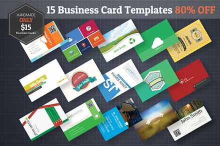 15 Business Cards Bundle 60% Off