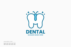 Butterfly Dental Logo, a Branding & Logo Template by Zeer Graphic