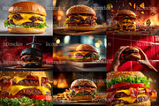 80 Professional Burger Stock Photos, a Food & Drink Photo by Incomelion (Thumbnail 2 of 14)