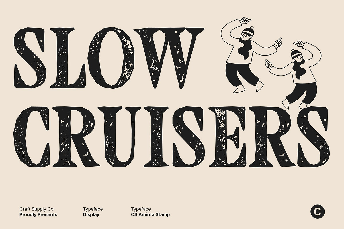 CS Ariela Stamp, a Serif Font by Craft Supply Co. (Photo 2 of 8)
