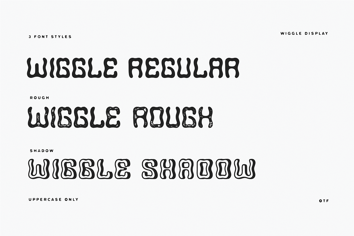Wiggle Display Font, a Font by GRPXSTORE (Photo 2 of 4)