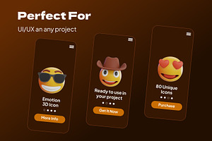 Emoticon 3D Icon Set