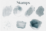 Acquarello Wet Procreate Brushes, a Brush Add-On by KJP Designs (Thumbnail 5 of 10)