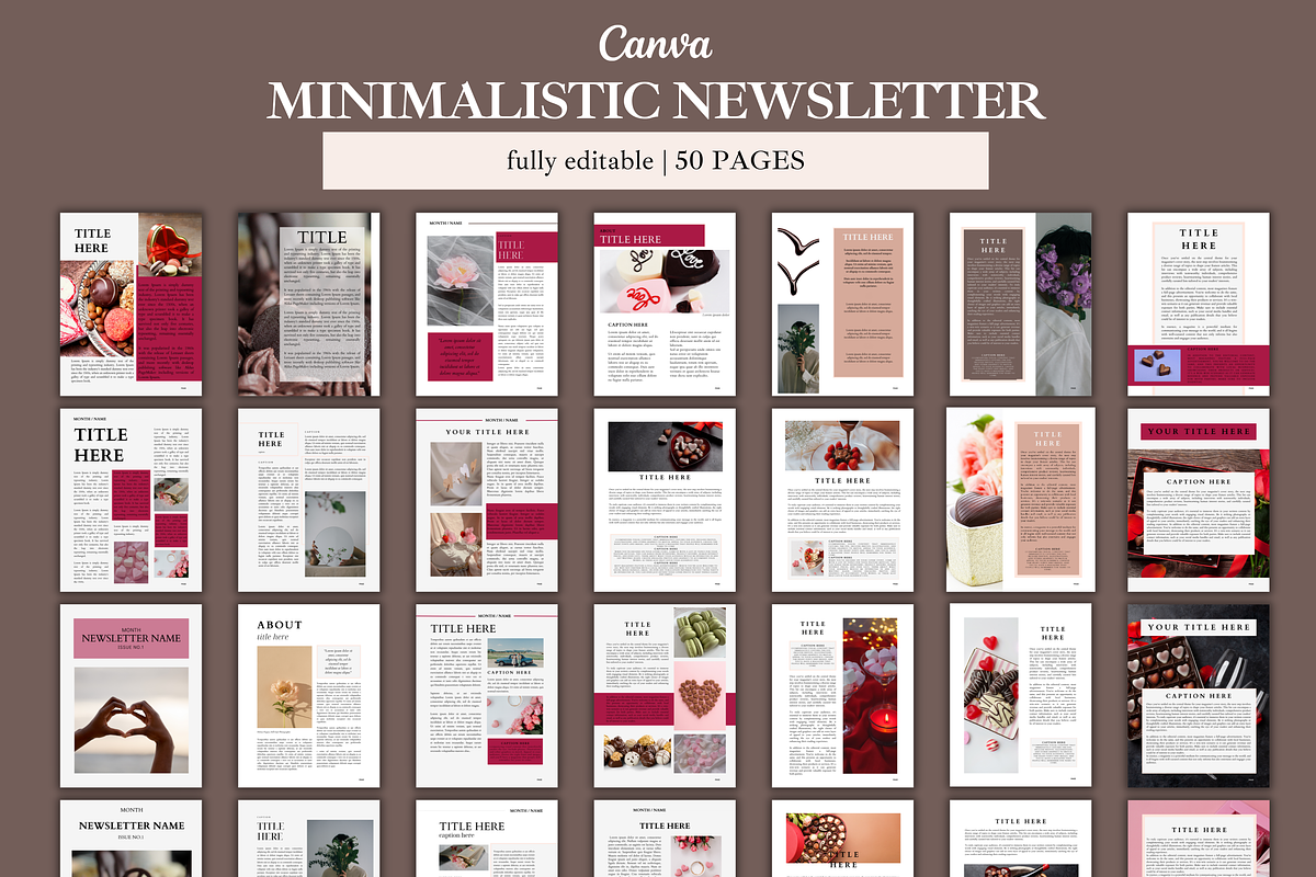February Newsletter Template, an Email Template by Digital By Nikoleta