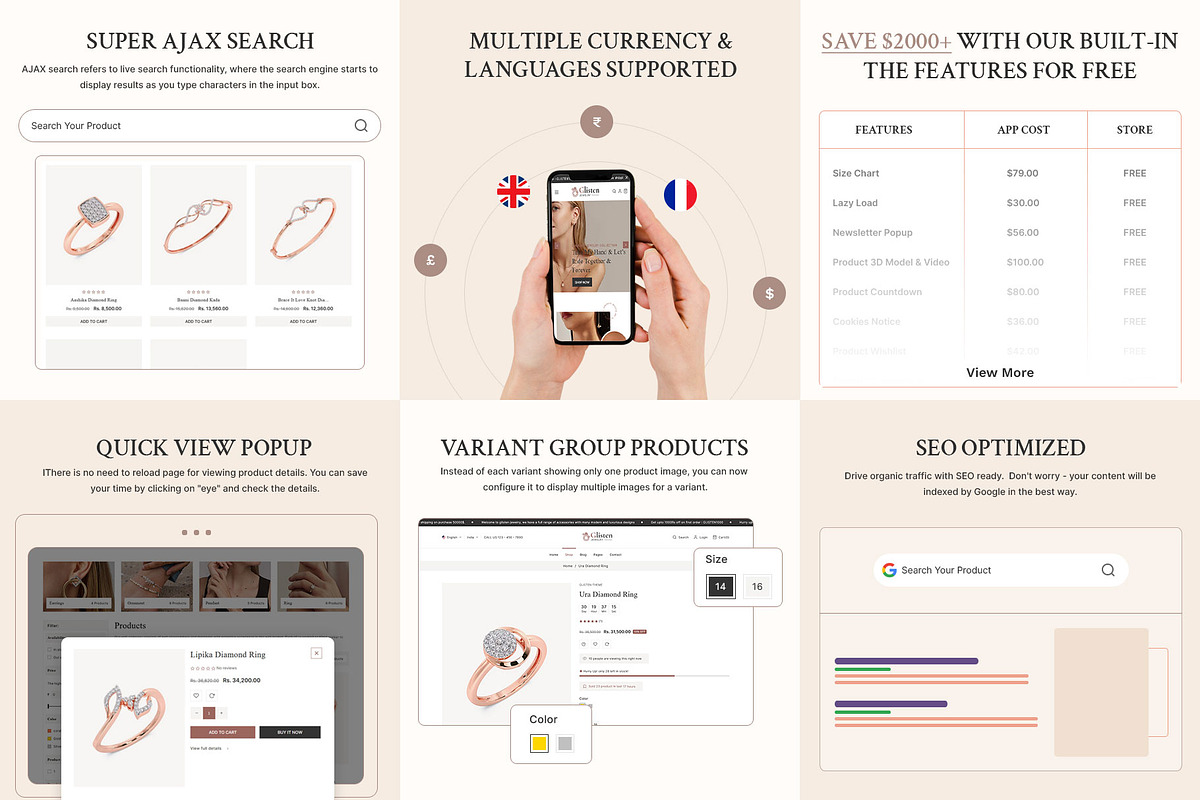 Jewelry | Shopify Theme, a Shopify Template by LogicGo Shopify Experts (Photo 4 of 5)