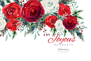 Red Watercolor Flowers & Wreaths, an Illustration by Feather Grace Designs (Thumbnail 11 of 15)