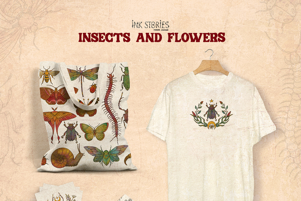 Insects and Flowers, an Animal Illustration by Ink Stories (Photo 15 of 15)