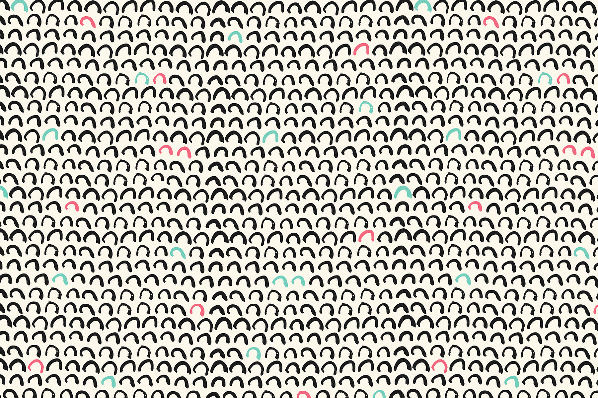 Ink brush pattern, card & shapes, a Pattern Graphic by Bosotochka♥Art (Photo 4 of 11)