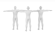 Male Low Poly Base Mesh in T-Pose, a Characters & Person 3D Model by VK Studio (Thumbnail 6 of 11)