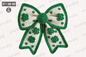Preppy Coquette St Patrick's Day PNG, an Illustration by CreationArt