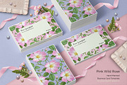 Pink Wild Rose PSD Business Card, a Business Card Template by Digital Space (Thumbnail 6 of 6)