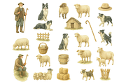 Vintage Shepherd Farm Illustration, an Animal Illustration by RT Studio (Thumbnail 4 of 4)
