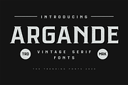 Argande - Vintage Serif Font, a Serif Font by Konstantine Studio (Thumbnail 1 of 5)