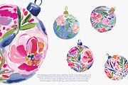 festive flower baubles collection, a Decorative Illustration by Patishop Art (Thumbnail 4 of 6)