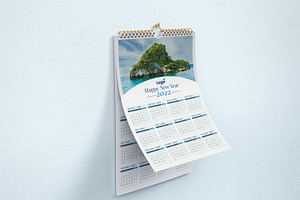 Single Page Wall Calendar 2022