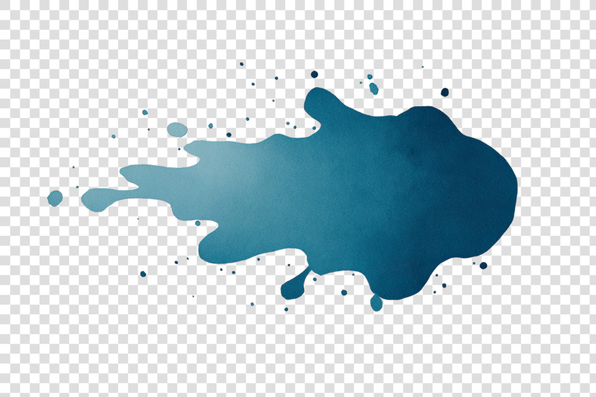 Isolated Watercolor Blots, a Decorative Illustration by BazziBa♥ (Photo 6 of 9)