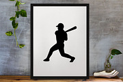 Baseball Silhouette SVG, a Sport Illustration by newminddesign (Thumbnail 3 of 3)