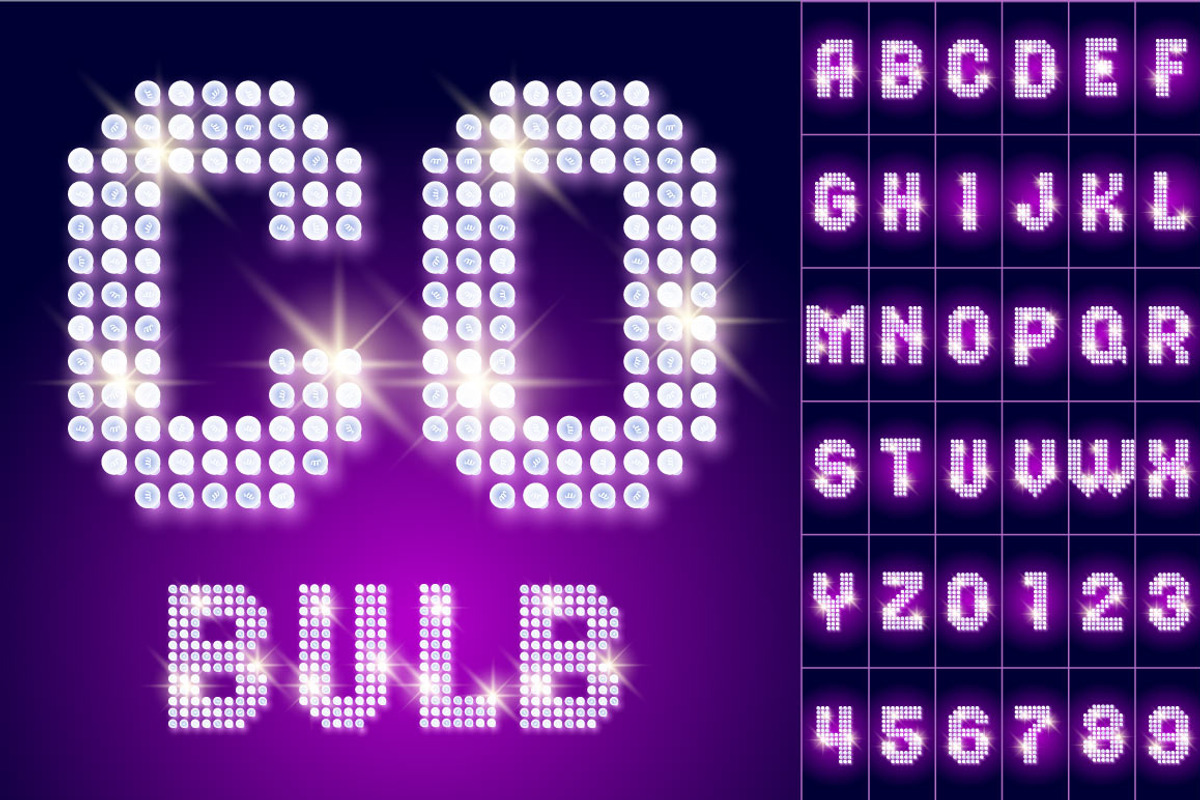 Disco lamp of 80s font with stars, an Object Graphic by popskraft (Photo 1 of 3)