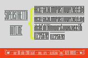 Superstretto Family banner font, a Sans Serif Font by Bellini studio (Thumbnail 4 of 17)