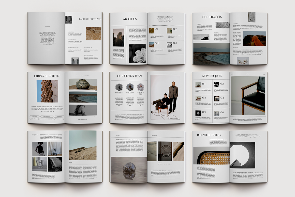CANVA Minimal Modern Magazine preview 3