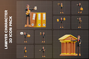 Lawyer Male 3D Illustration Pack, a Characters & Person 3D Model by Tempcraft (Thumbnail 3 of 5)
