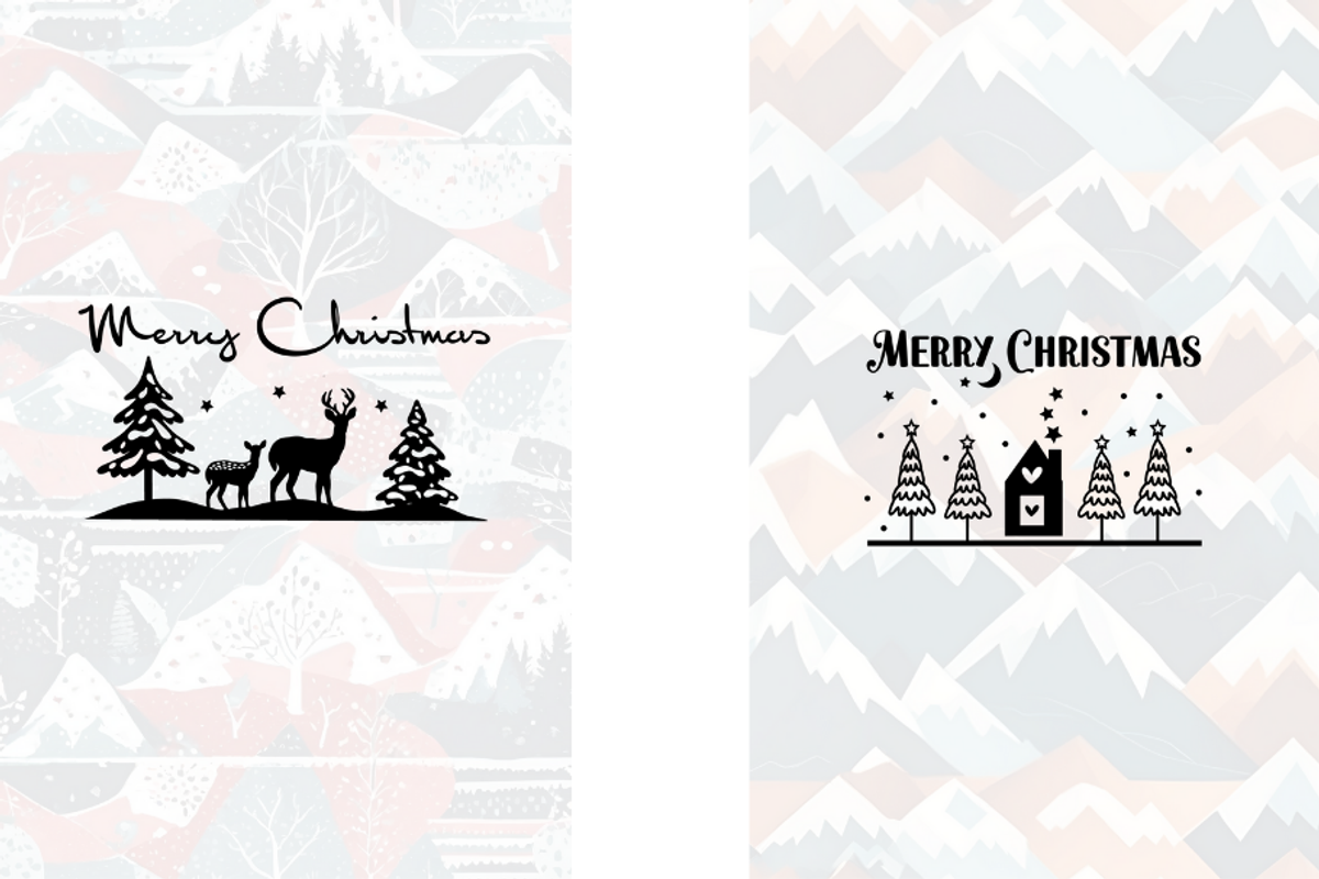 Christmas Card Design Bundle 3, a Card Template by Jay Major Designs (Photo 9 of 10)