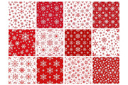 Red & White Snowflakes, an Illustration by Mashimara (Thumbnail 3 of 5)