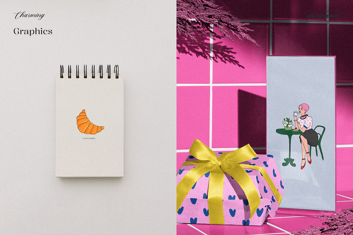 France Cute and Sweet Illustrations, a Decorative Illustration by likorbut (Photo 9 of 10)